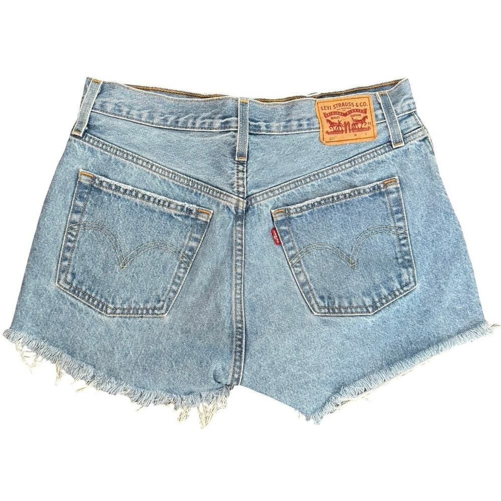 Levi's Light Blue Denim Cutoff Shorts - Women's